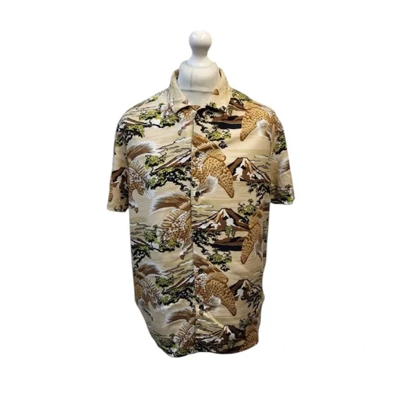 Primark • Men's Nature-Inspired Button Down Shirt - Picture 1 of 6